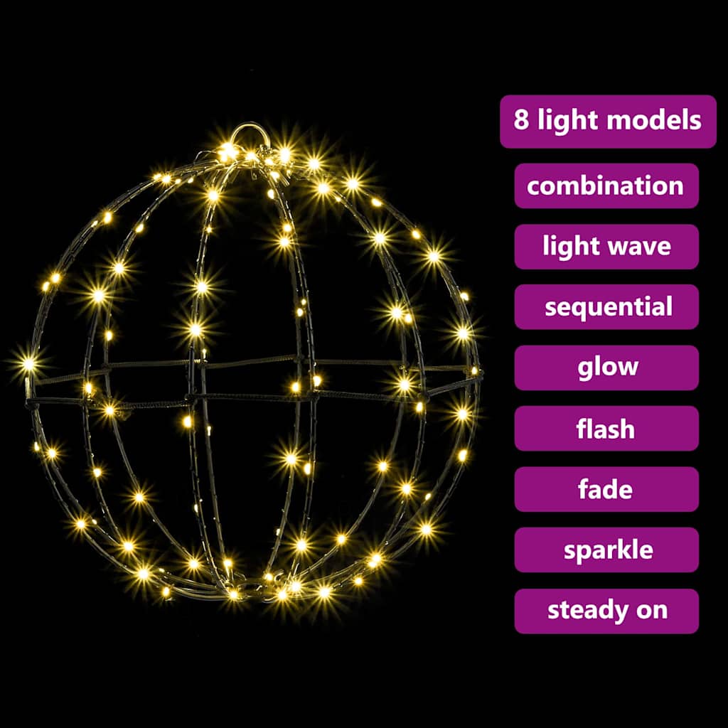 Kule Med 96 Led Varmhvit 30 Cm Metall