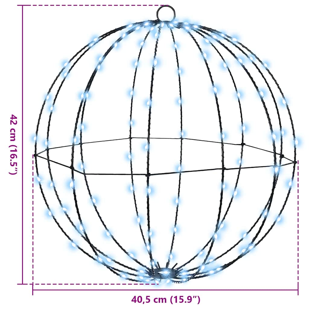 Kule Med 120 Led Kaldhvit 40 Cm Metall
