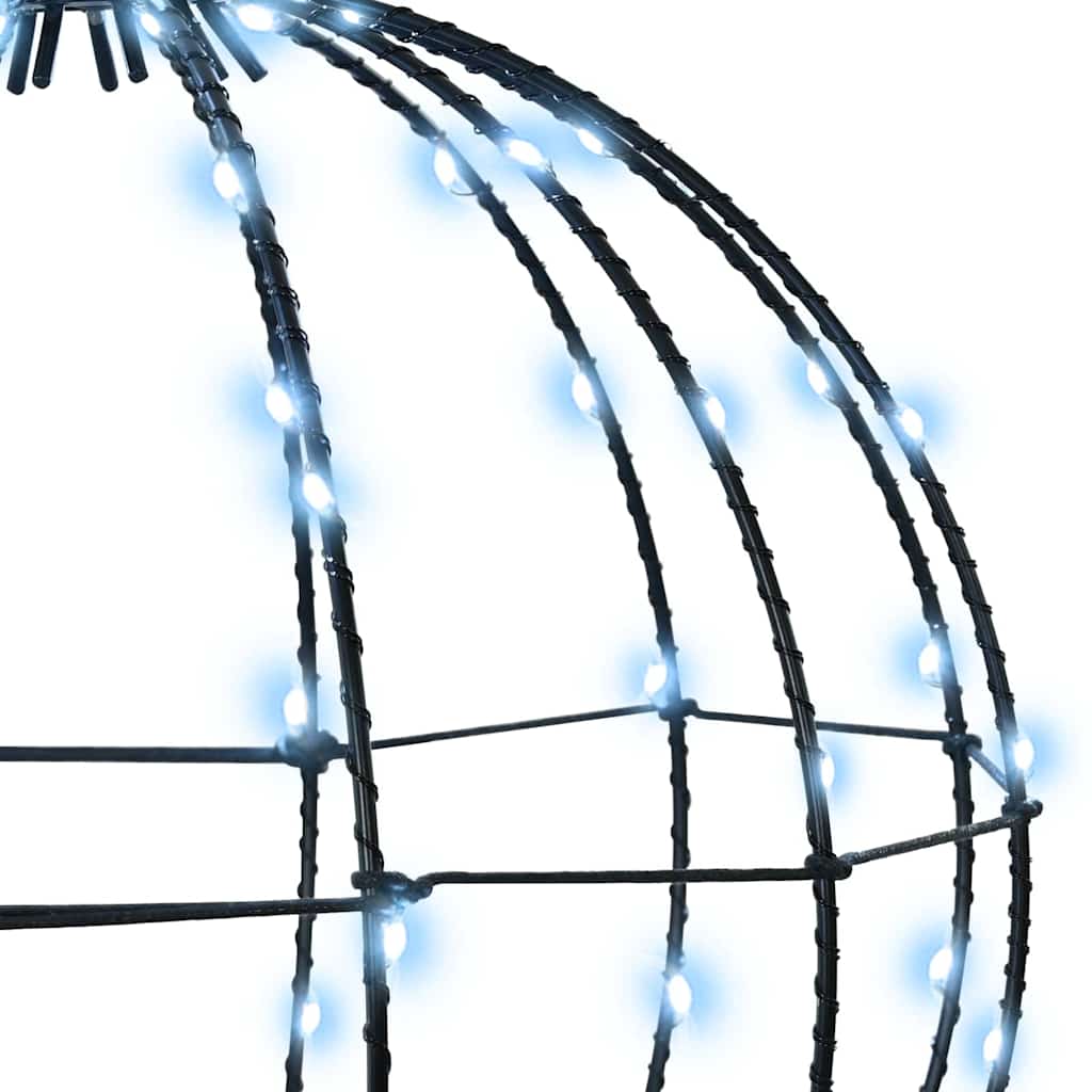 Kule Med 160 Led Kaldhvit 50 Cm Metall