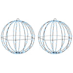 Kule Med 192 Led 2 Pcs Kaldhvit 40 Cm Metall