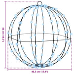 Kule Med 192 Led 2 Pcs Kaldhvit 40 Cm Metall
