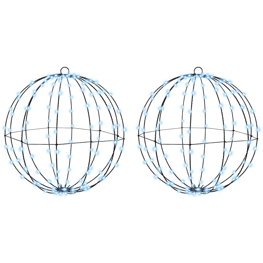Kule Med 320 Led 2 Pcs Kaldhvit 50 Cm Metall