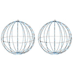 Kule Med 384 Led 2 Pcs Kaldhvit 60 Cm Metall