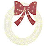 Krans Med 60 Led Varmhvit 75 Cm Akryl