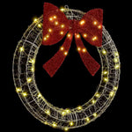 Krans Med 60 Led Varmhvit 75 Cm Akryl