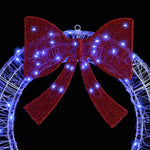 Krans Med 60 Led Blå 75 Cm Akryl