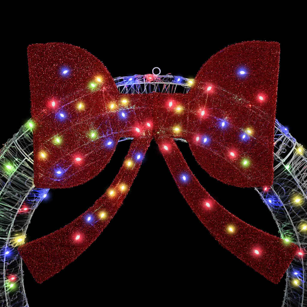 Krans Med 60 Led Flerfarget 75 Cm Akryl