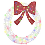 Krans Med 60 Led Flerfarget 75 Cm Akryl