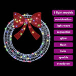 Krans Med 60 Led Flerfarget 75 Cm Akryl