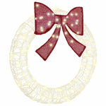 Krans Med 80 Led Varmhvit 90 Cm Akryl