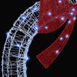 Krans Med 80 Led Kaldhvit 90 Cm Akryl