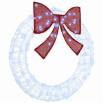 Krans Med 80 Led Kaldhvit 90 Cm Akryl