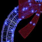 Krans Med 80 Led Blå 90 Cm Akryl