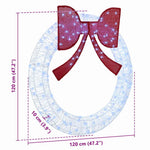 Krans Med 150 Led Kaldhvit 120 Cm Akryl