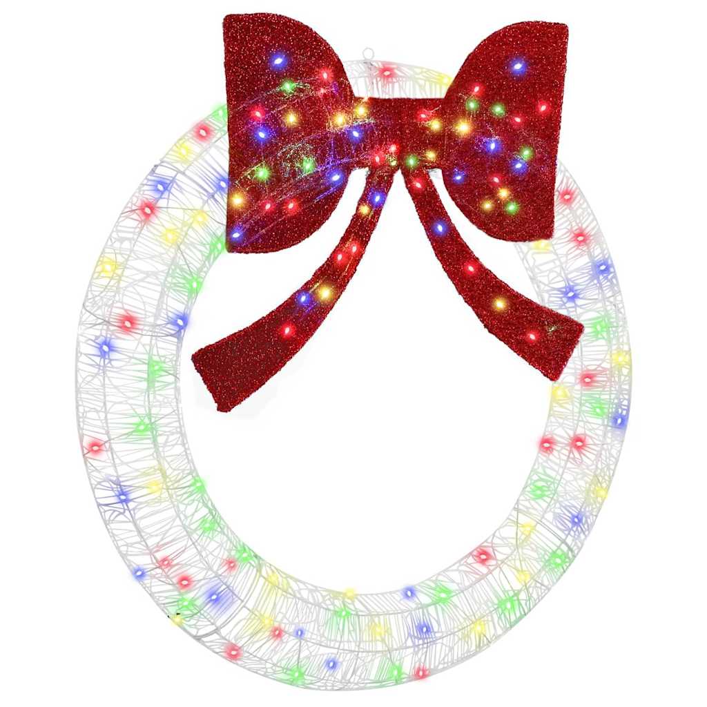 Krans Med 150 Led Flerfarget 120 Cm Akryl