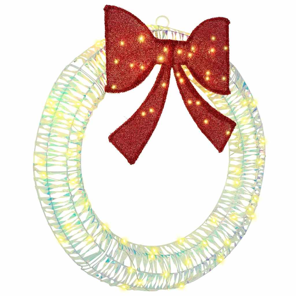 Krans Med 80 Led Varmhvit 90 Cm Pet