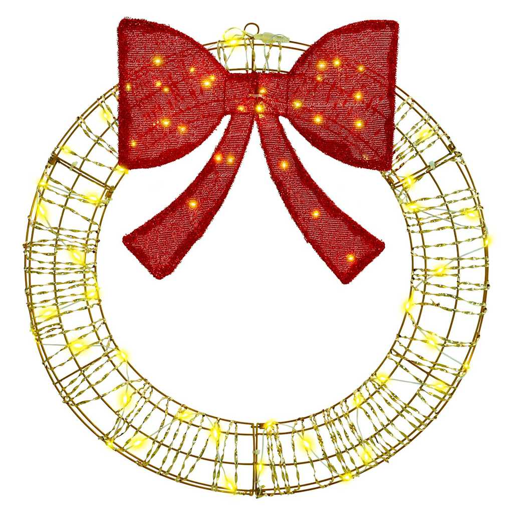 Krans Med 60 Led Varmhvit 75 Cm Pet