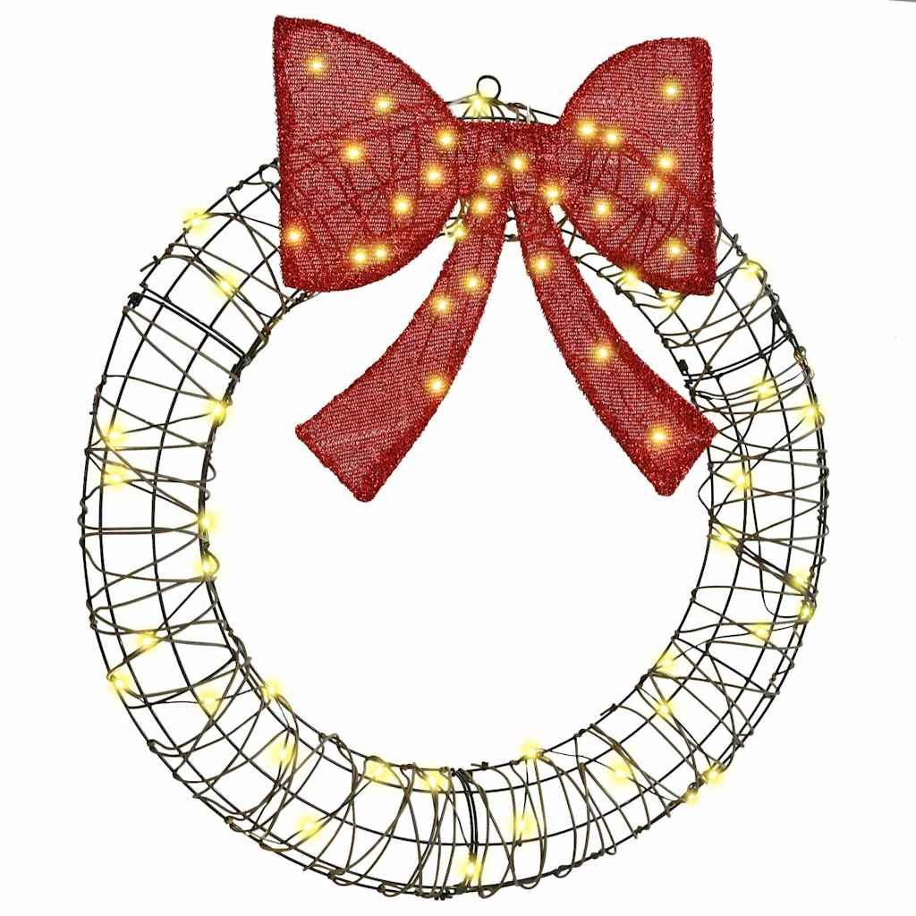 Krans Med 60 Led Varmhvit 75 Cm Rotting