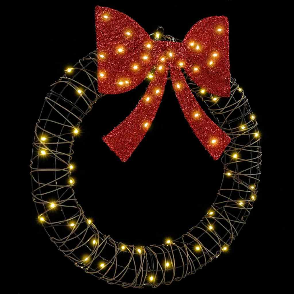 Krans Med 60 Led Varmhvit 75 Cm Rotting