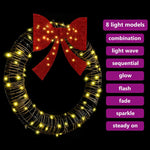 Krans Med 80 Led Varmhvit 90 Cm Rotting