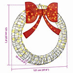 Krans Med 150 Led Varmhvit 120 Cm Rotting