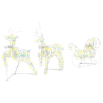 Led Reinsdyr Med 60 Led 3 Pcs Varmhvit Pet