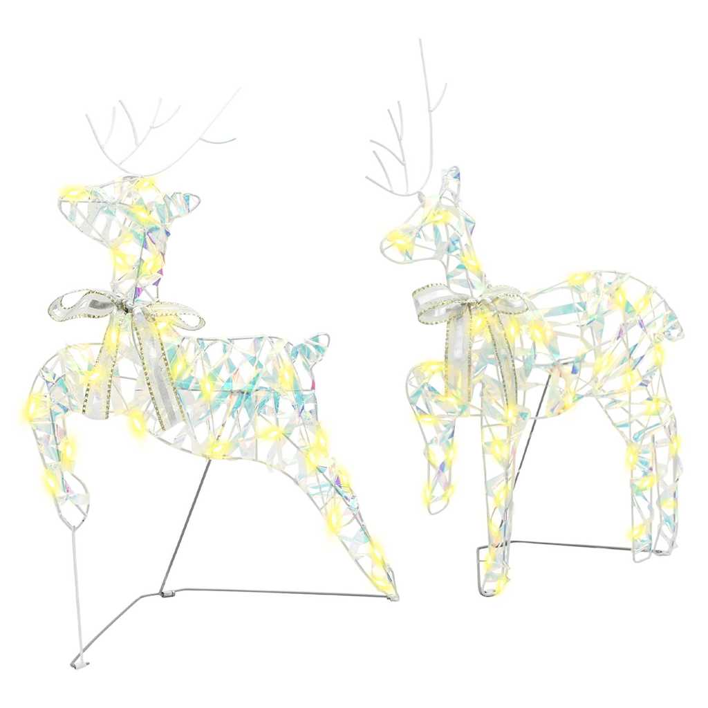 Led Reinsdyr Med 60 Led 3 Pcs Varmhvit Pet