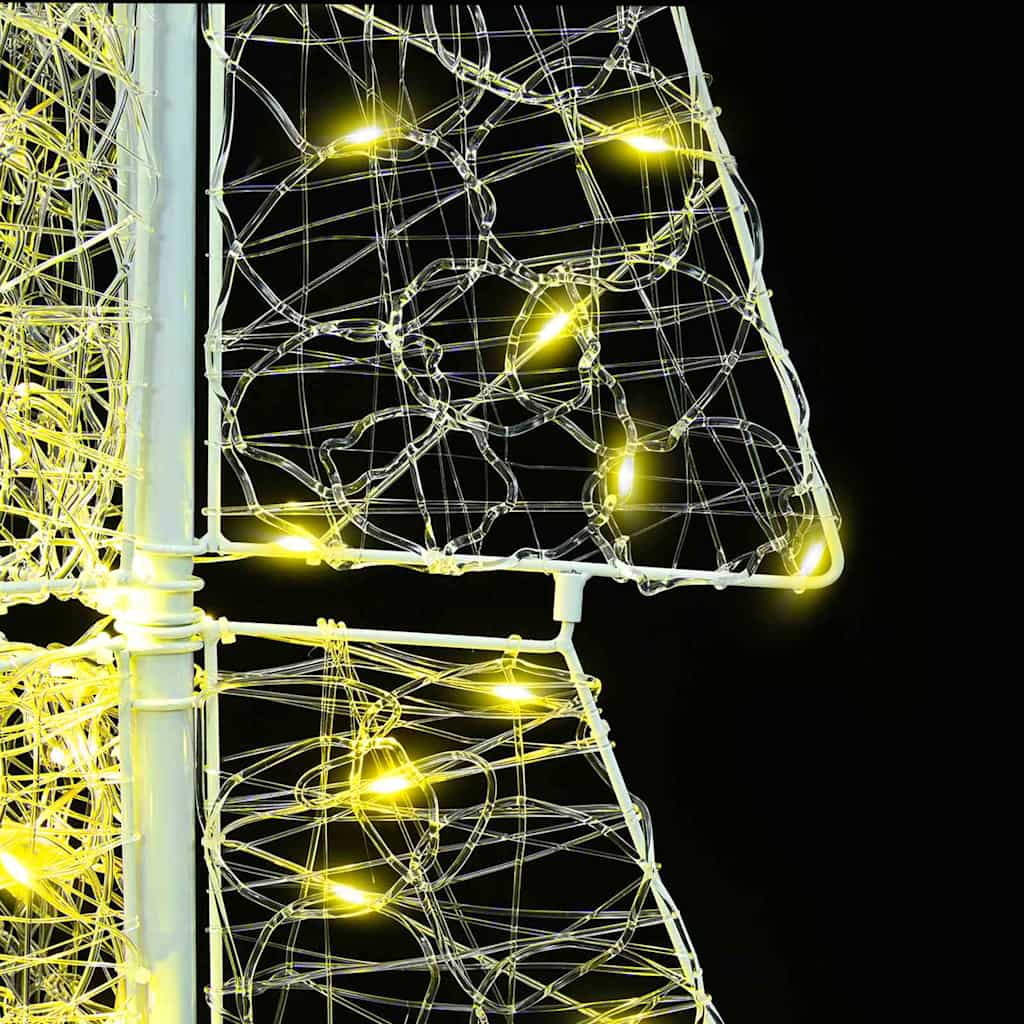 Juletre Med 100 Led Varmhvit 120 Cm Akryl