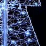 Juletre Med 100 Led Kald Hvit 120 Cm Akryl