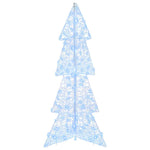 Juletre Med 100 Led Kald Hvit 120 Cm Akryl