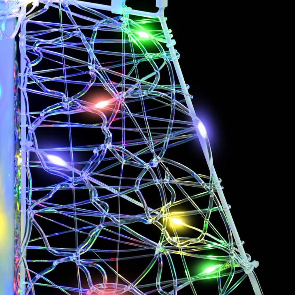 Juletre Med 100 Led Flerfarget 120 Cm Akryl