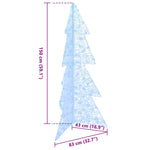 Juletre Med 160 Led Kald Hvit 150 Cm Akryl
