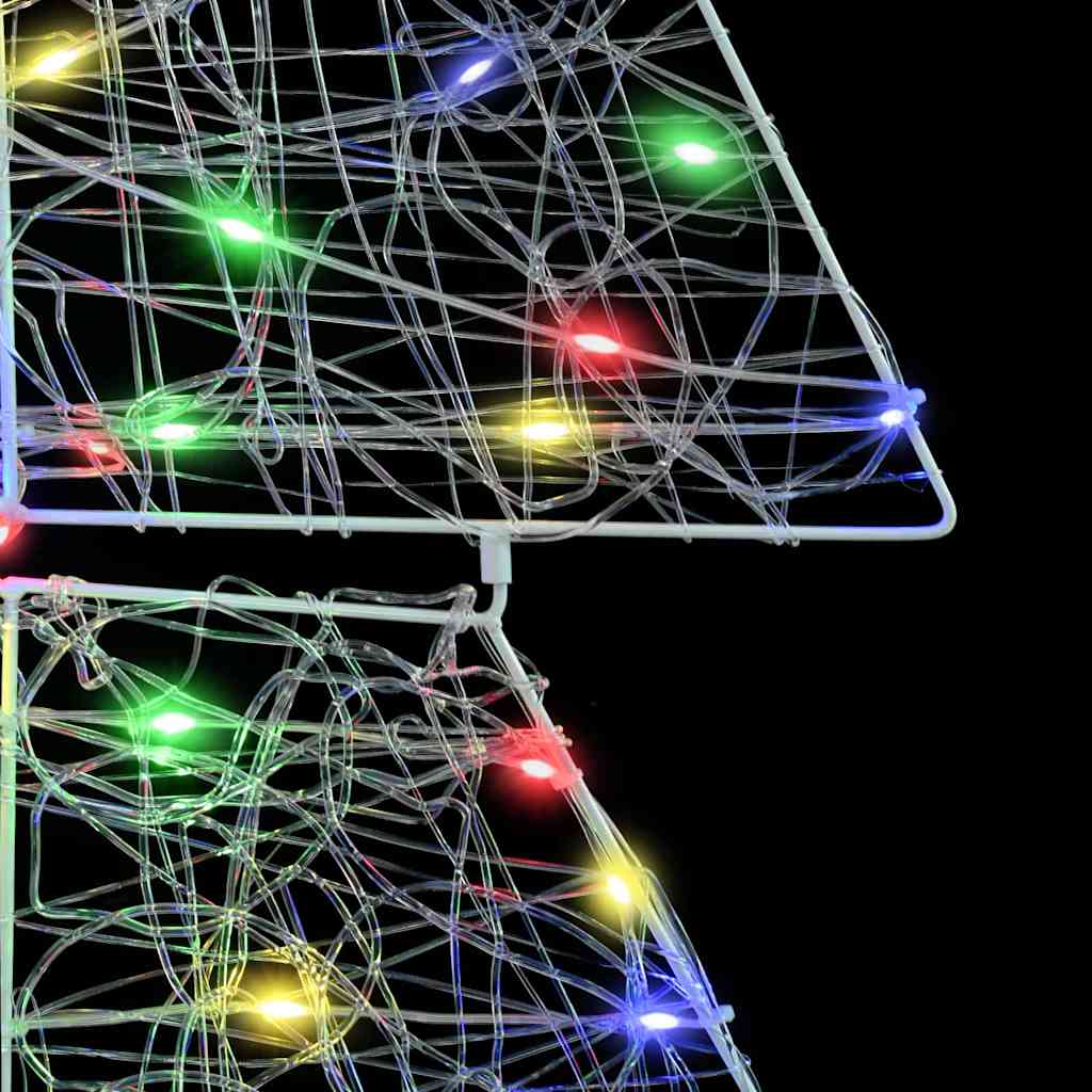 Juletre Med 160 Led Flerfarget 150 Cm Akryl