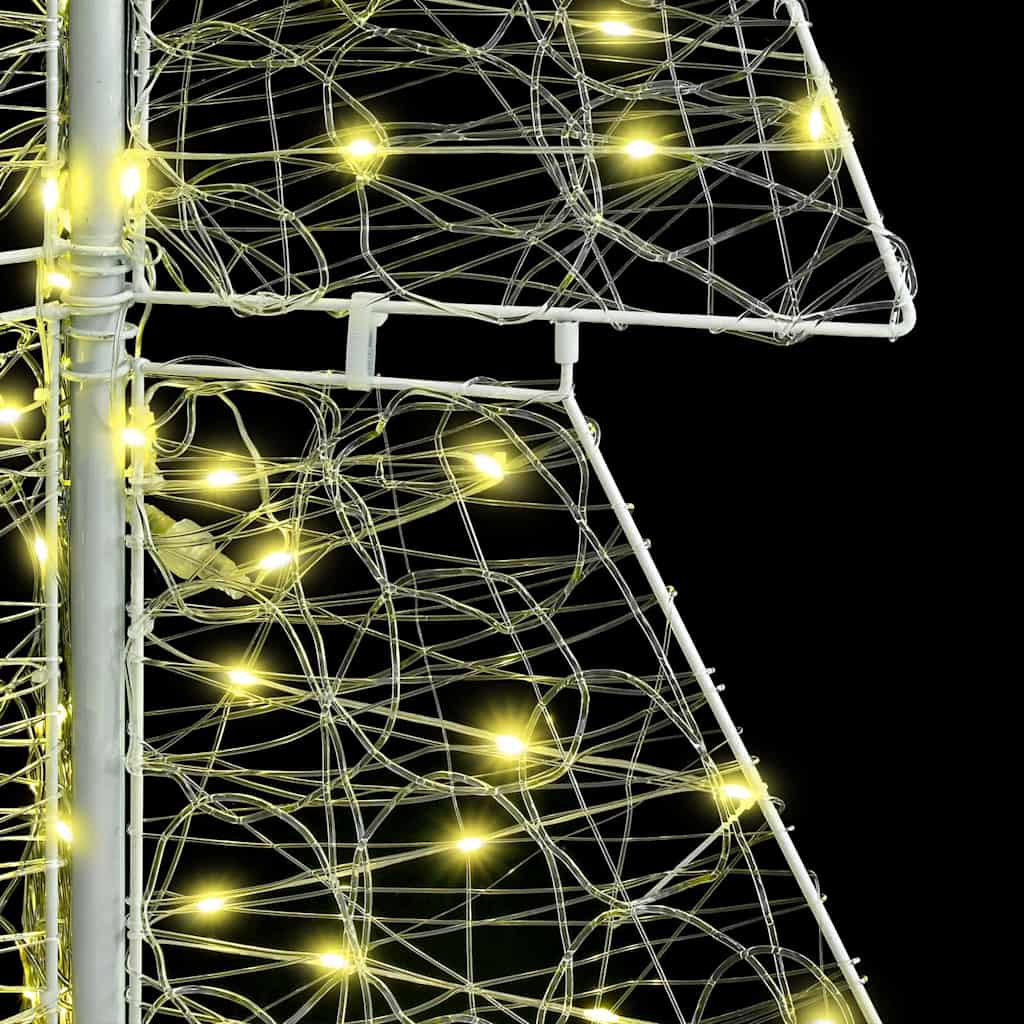 Juletre Med 240 Led Varmhvit 180 Cm Akryl