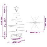 Trekjuletrær Med Stativ Brun 75 Cm Bambus