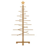 Trekjuletrær Med Stativ Brun 125 Cm Bambus