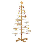 Trekjuletrær Med Stativ Brun 125 Cm Bambus