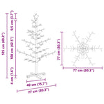 Trekjuletrær Med Stativ Brun 125 Cm Heltre Furu