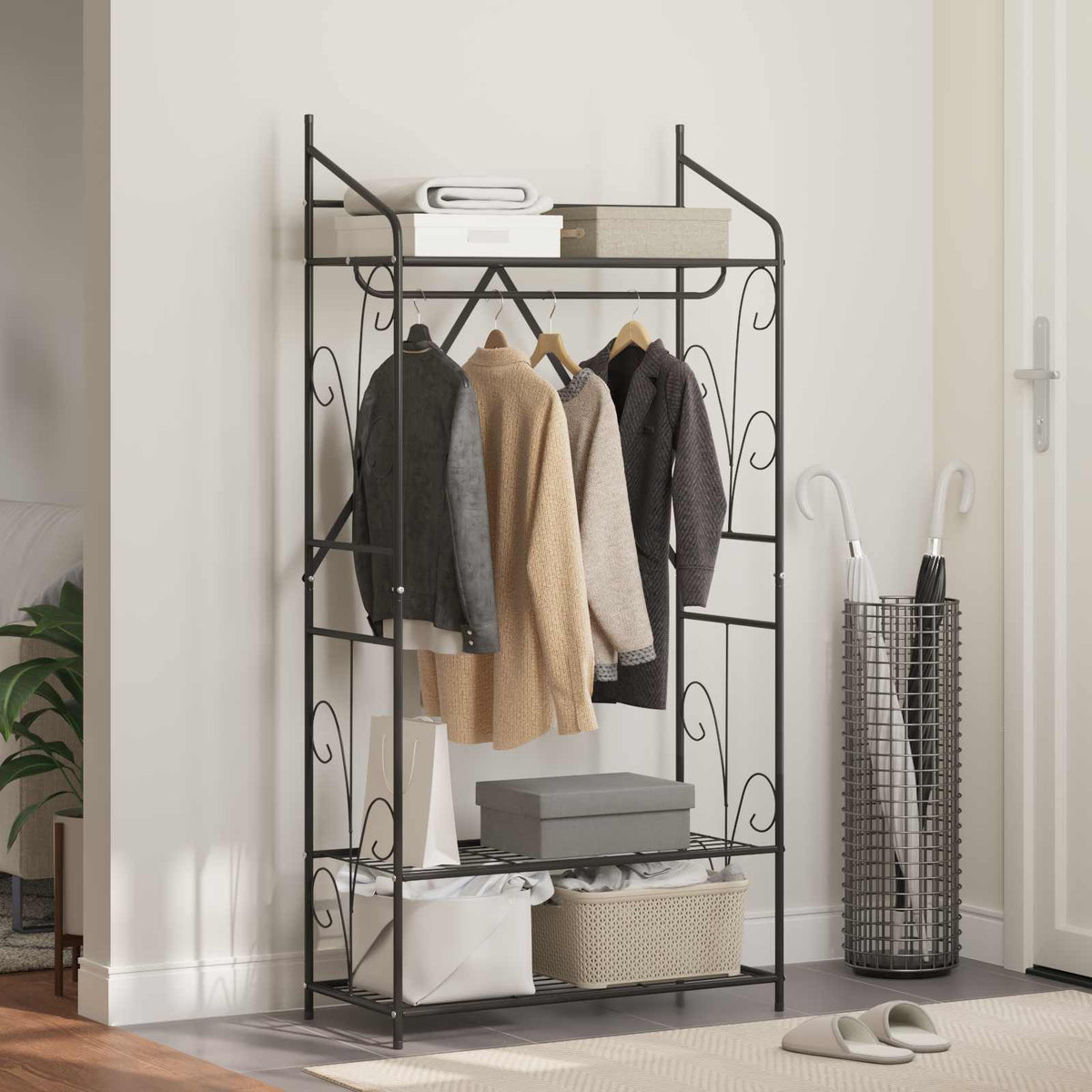 Åpen Garderobe Ensfarget