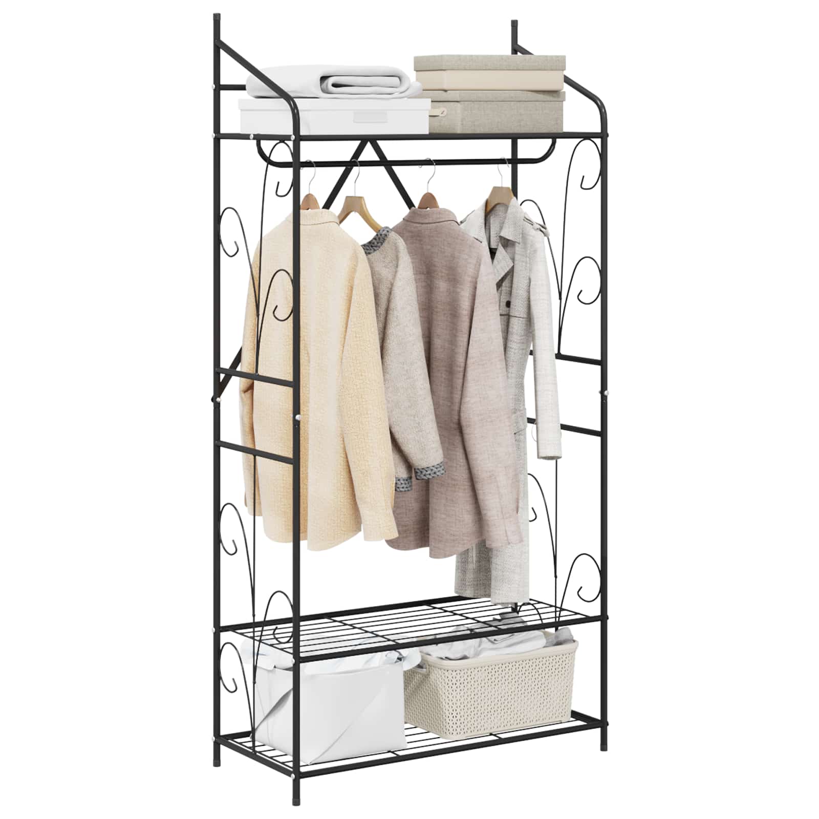 Åpen Garderobe Ensfarget