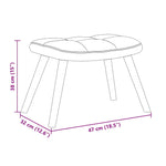 Avslappende Stol 2 Pcs Lysegrå Fløyel