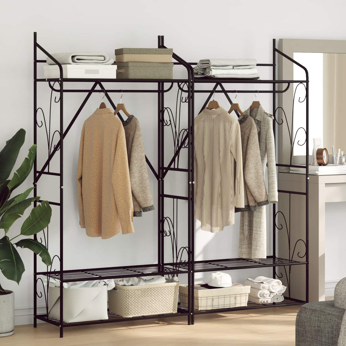 Åpen Garderobe Ensfarget
