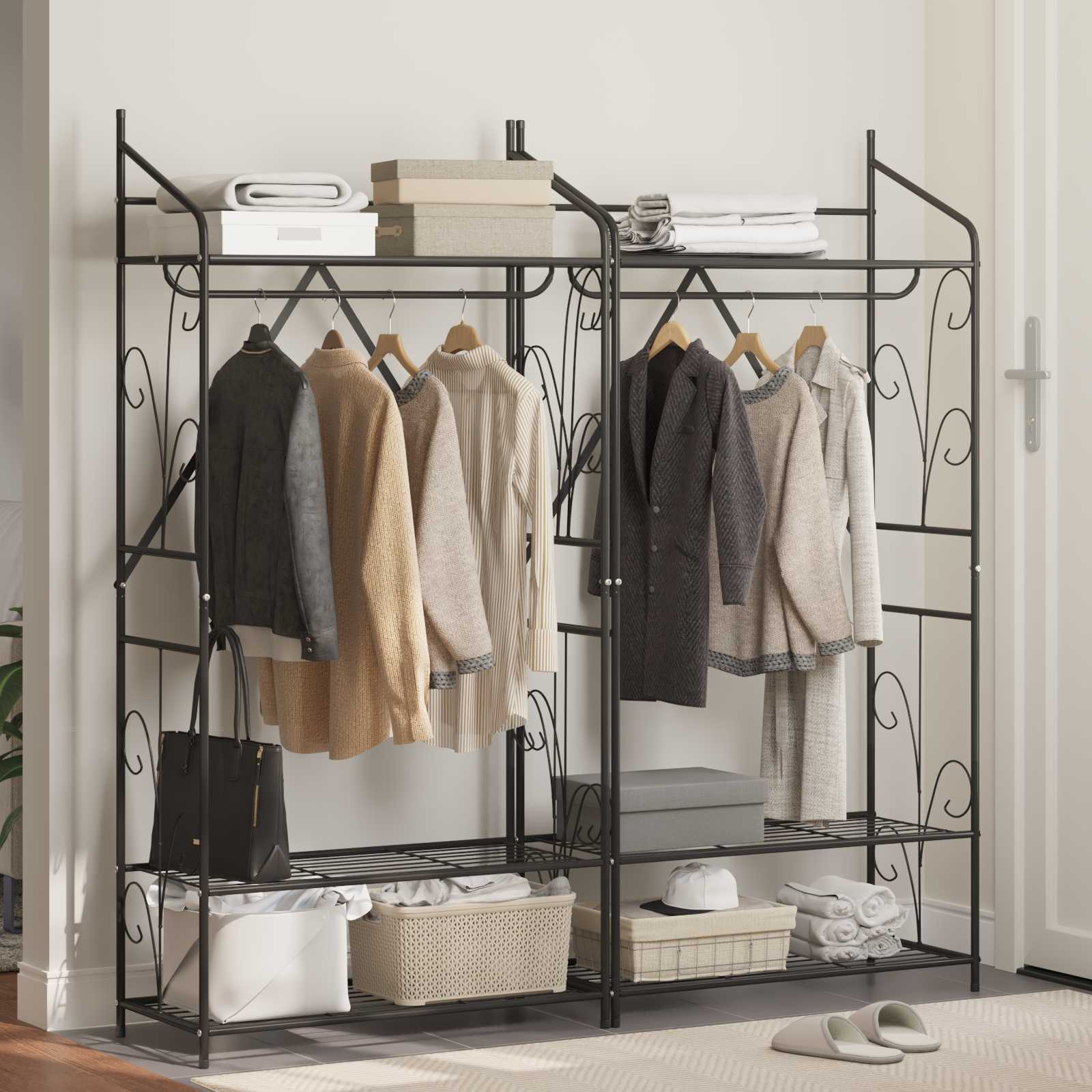 Åpen Garderobe Ensfarget