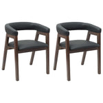 Spisestoler 2 Pcs Lys Brun 54 X 57 X 73 Cm Solid Gummitre