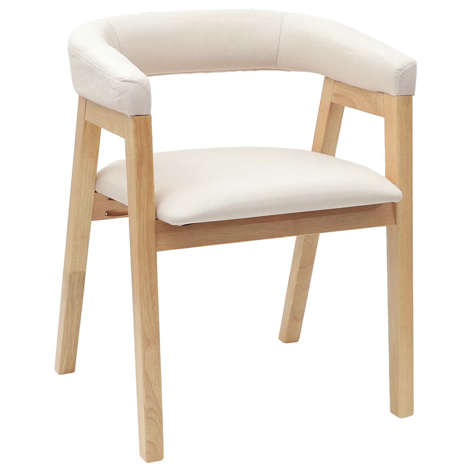 Spisestoler 2 Pcs Naturlig 54 X 57 X 73 Cm Solid Gummitre