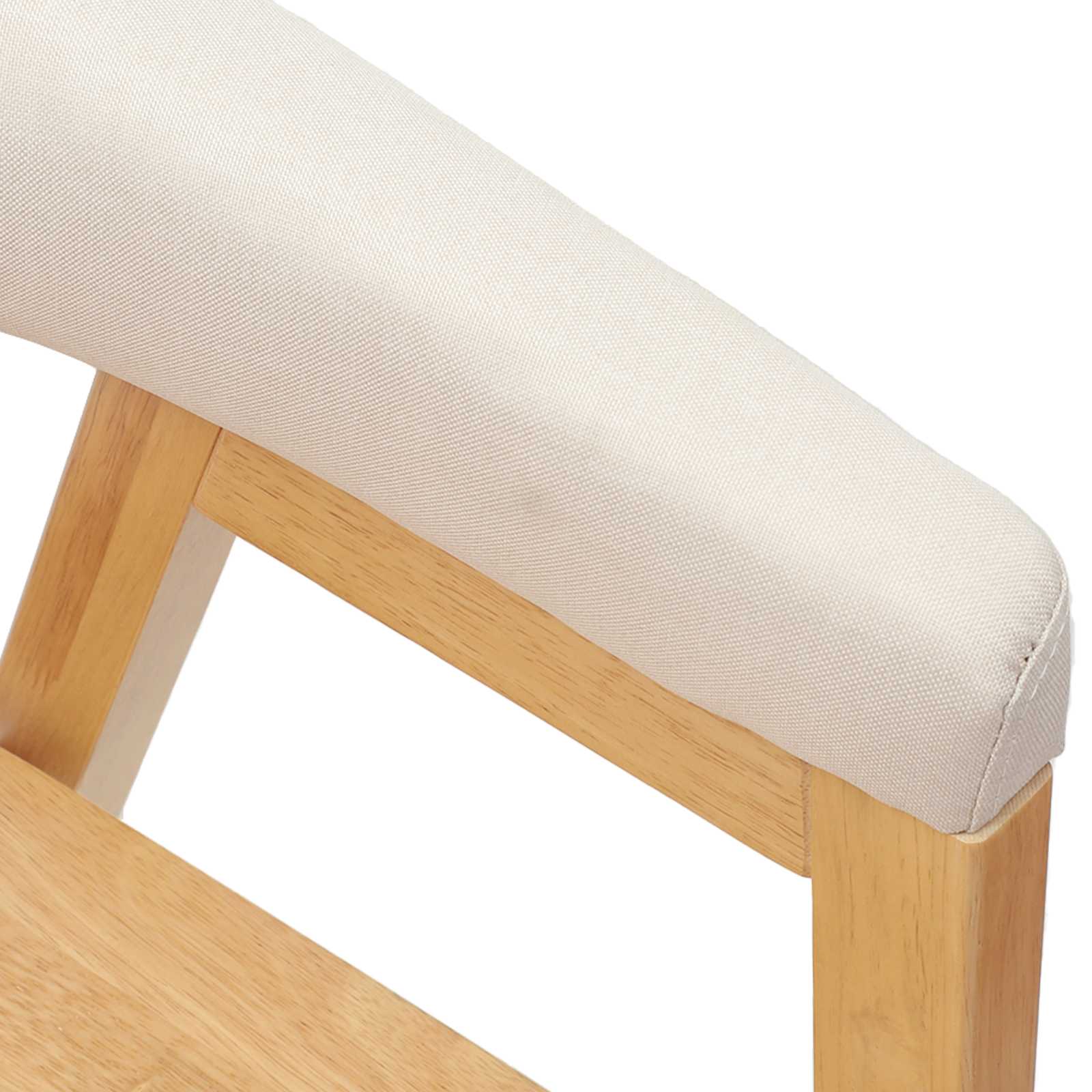 Spisestoler 2 Pcs Naturlig 54 X 57 X 73 Cm Solid Gummitre