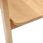 Spisestoler 2 Pcs Naturlig 54 X 57 X 73 Cm Solid Gummitre