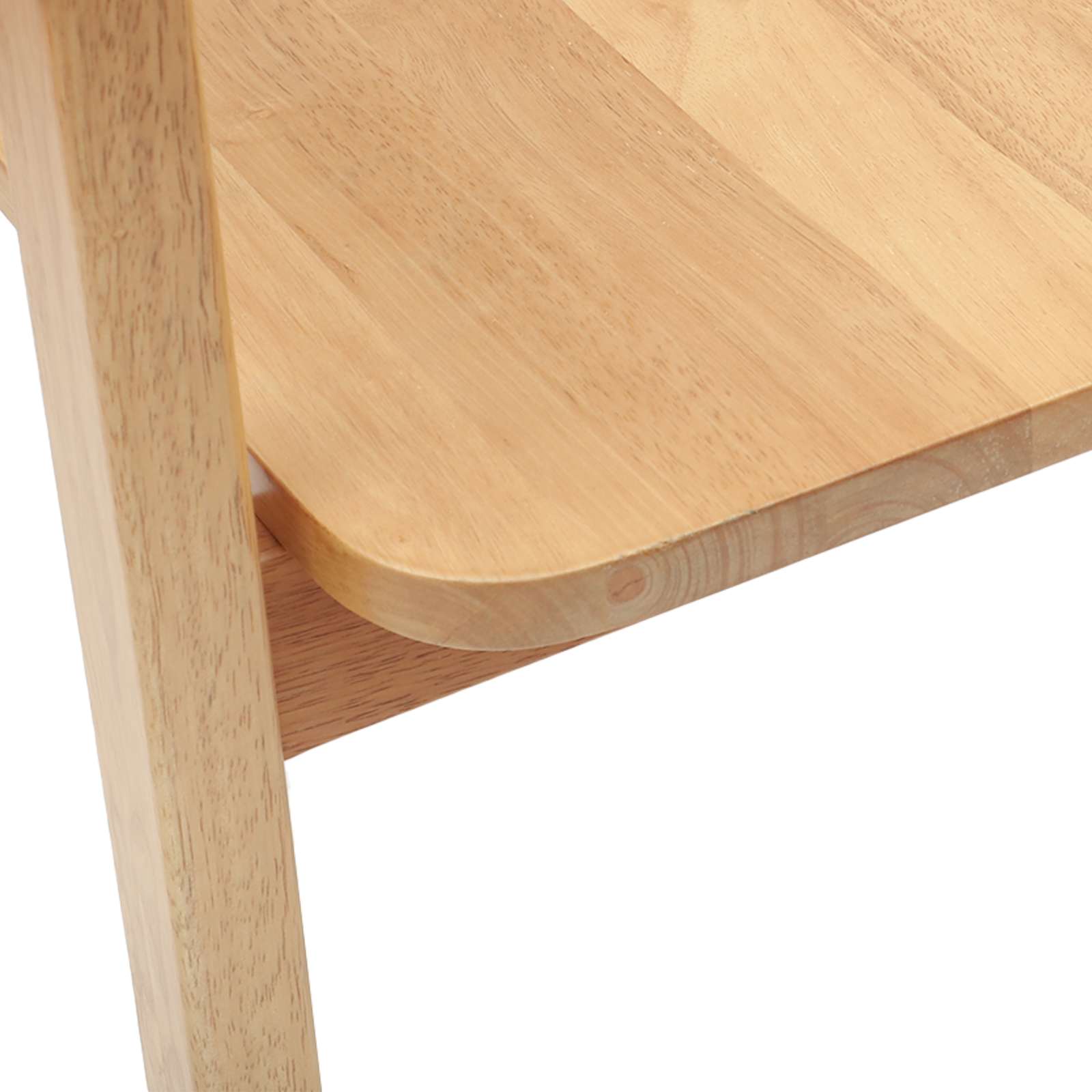 Spisestoler 2 Pcs Naturlig 54 X 57 X 73 Cm Solid Gummitre