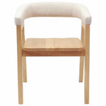 Spisestoler 2 Pcs Naturlig 54 X 57 X 73 Cm Solid Gummitre