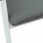 Spisestoler 2 Pcs Hvit 54 X 57 X 73 Cm Solid Gummitre